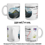 The Laugavegur Trail mug seen from four sides, 330 ml / 11 oz.