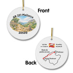 GR 221 Trockenmauerweg ornament mockup (front & back), 2026.