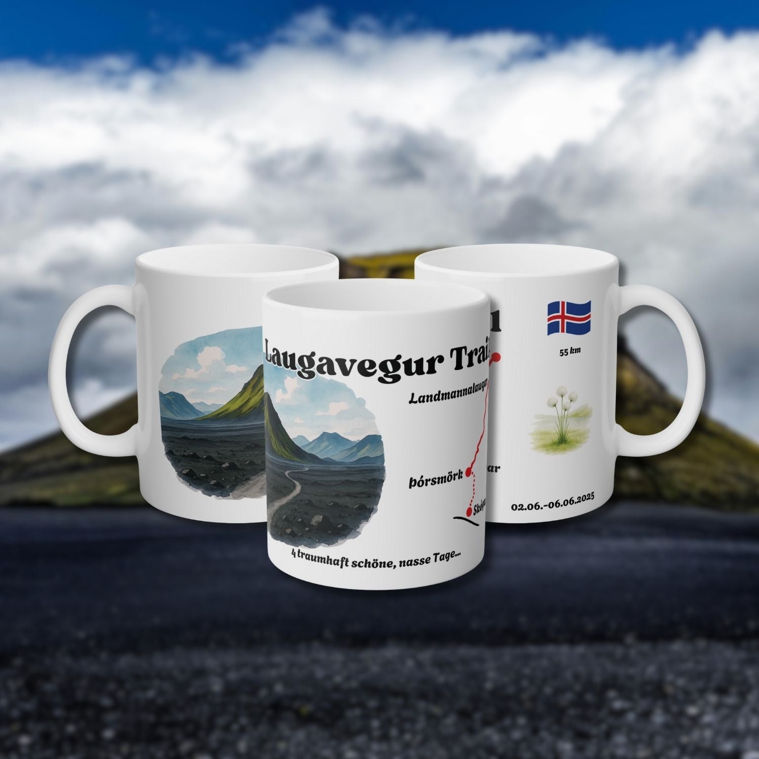 Laugavegur Weg Tasse